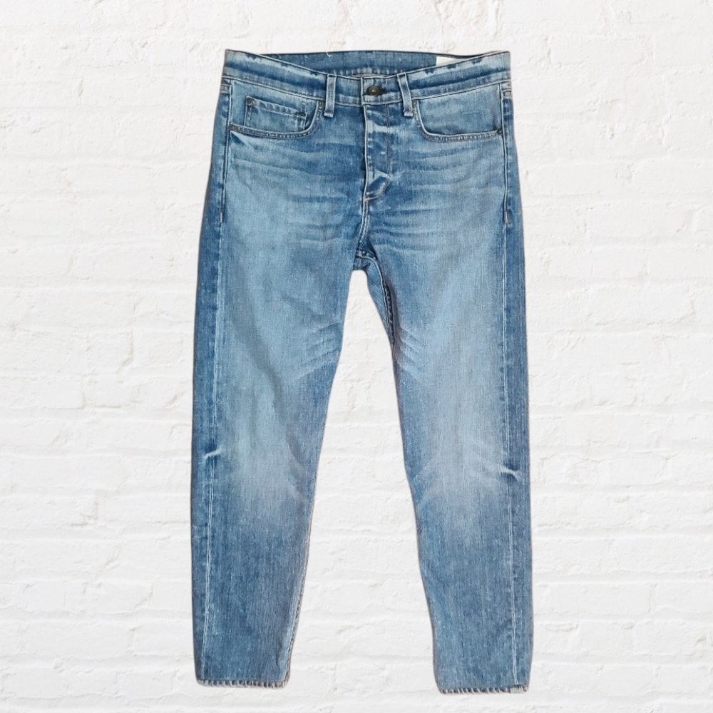 Rag & Bone | Fit 1 Button Fly Acid Blue Jean's Sz 34